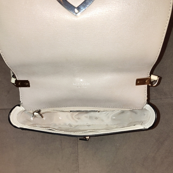 KATE SPADE NEW YORK ROBYN COLORBLOCK LEATHER CROSSBODY / SHOULDER SADDLE BAG EUC - Picture 14 of 15